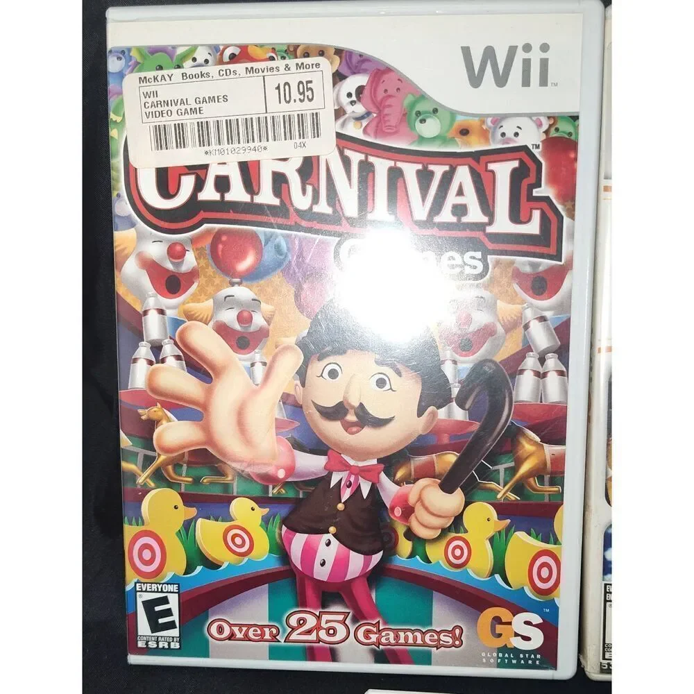 Lot of 5 Wii Fit glee Karaoke Carnival games all w instruction booklets NOT TEST